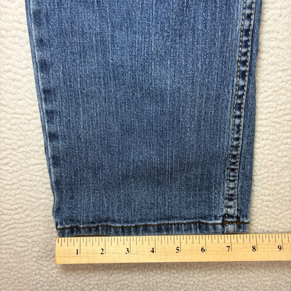 Cody James Jeans Men 33x34 Blue Faded Whiskered Straight Bootcut Western Cowboy